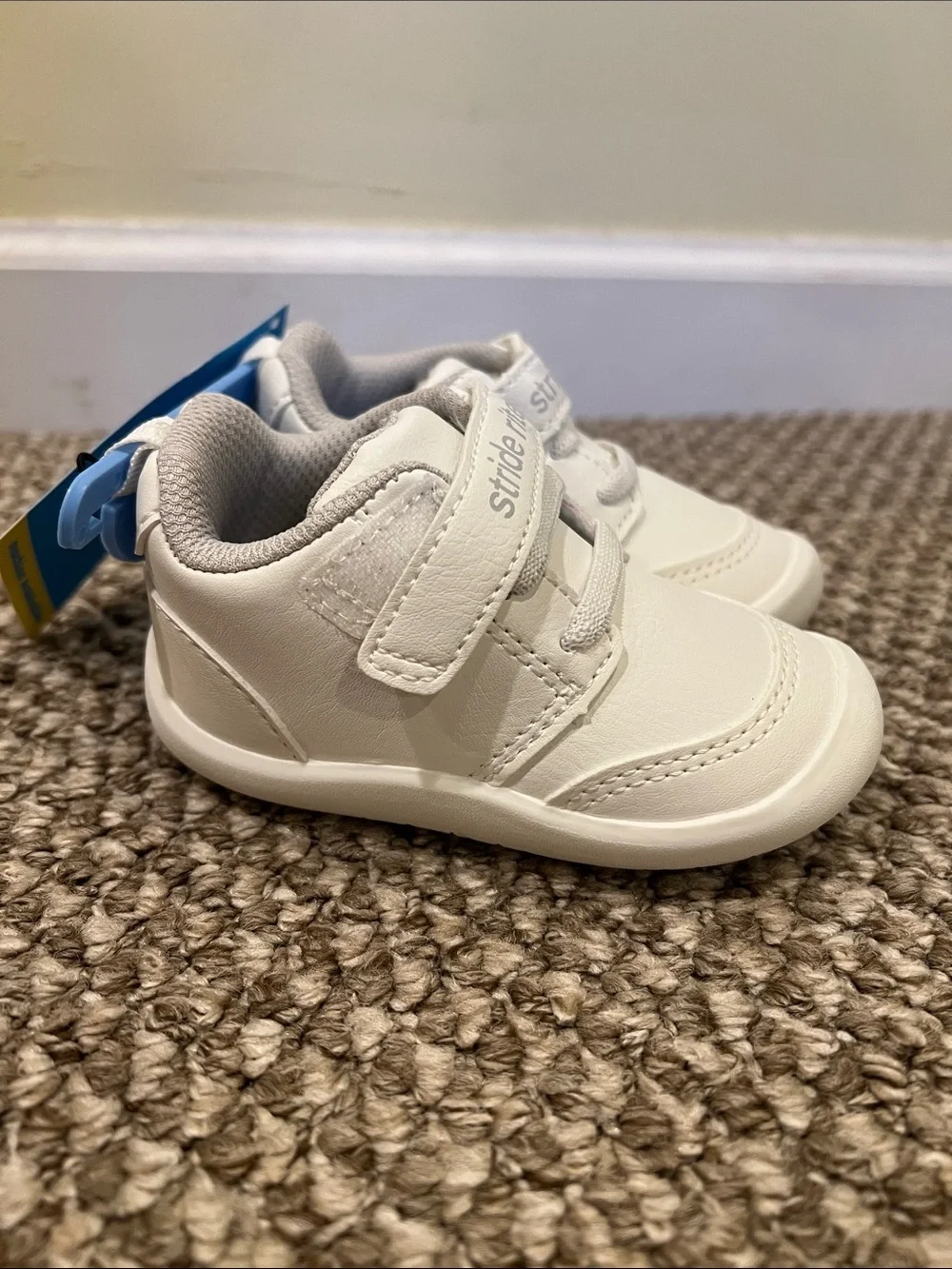Stride Rite White Toddler Hook-and-Loop Sneakers